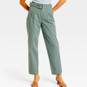 A New Day Green Super High Rise Tapered Chino Pants NWT Size 10